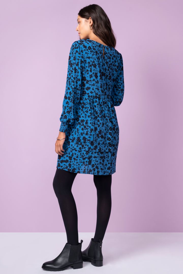 Maternity and Nursing Dress with Flower Print
