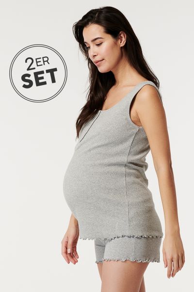 Organic Umstands- und Stillpyjama kurz