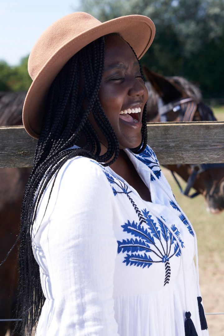 Umstands- und Still-Tunikakleid Oceanic White