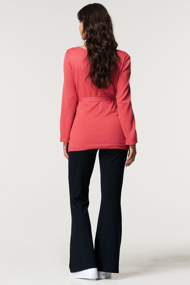 Organic Umstandspullover mit Bindegürtel