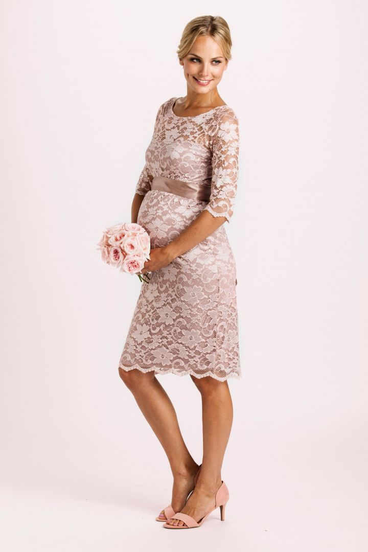 Spitzen Umstandskleid rosé