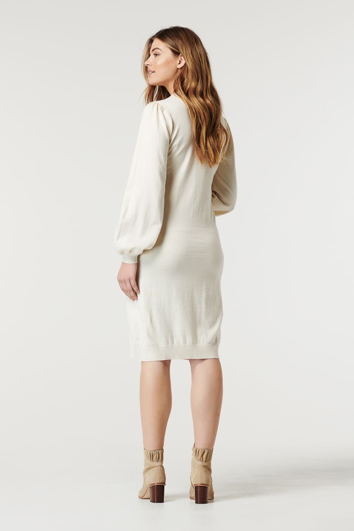 Organic Umstandsstrickkleid mit Gürtel