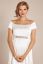 Preview: Long Maternity Bridal Dress with Submarine Neckline