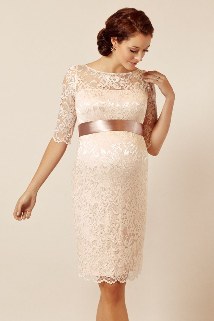 Spitzen Umstandskleid Blush