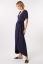 Vorschau: Midi Umstands- und Stillkleid in Wickeloptik navy