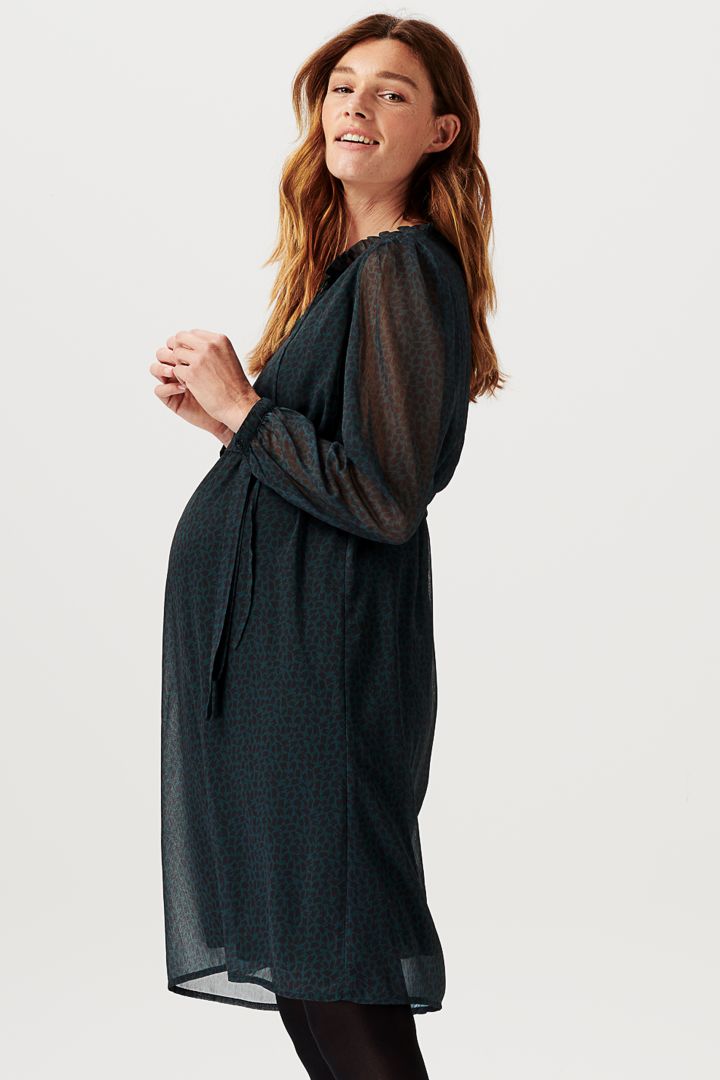 Eco Umstandskleid mit Transparent Ärmeln