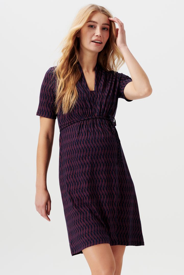 Ecovero Umstands- und Stillkleid mit Allover Print