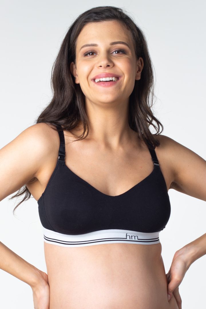 Soft Cup Schwangerschafts- und Still BH schwarz