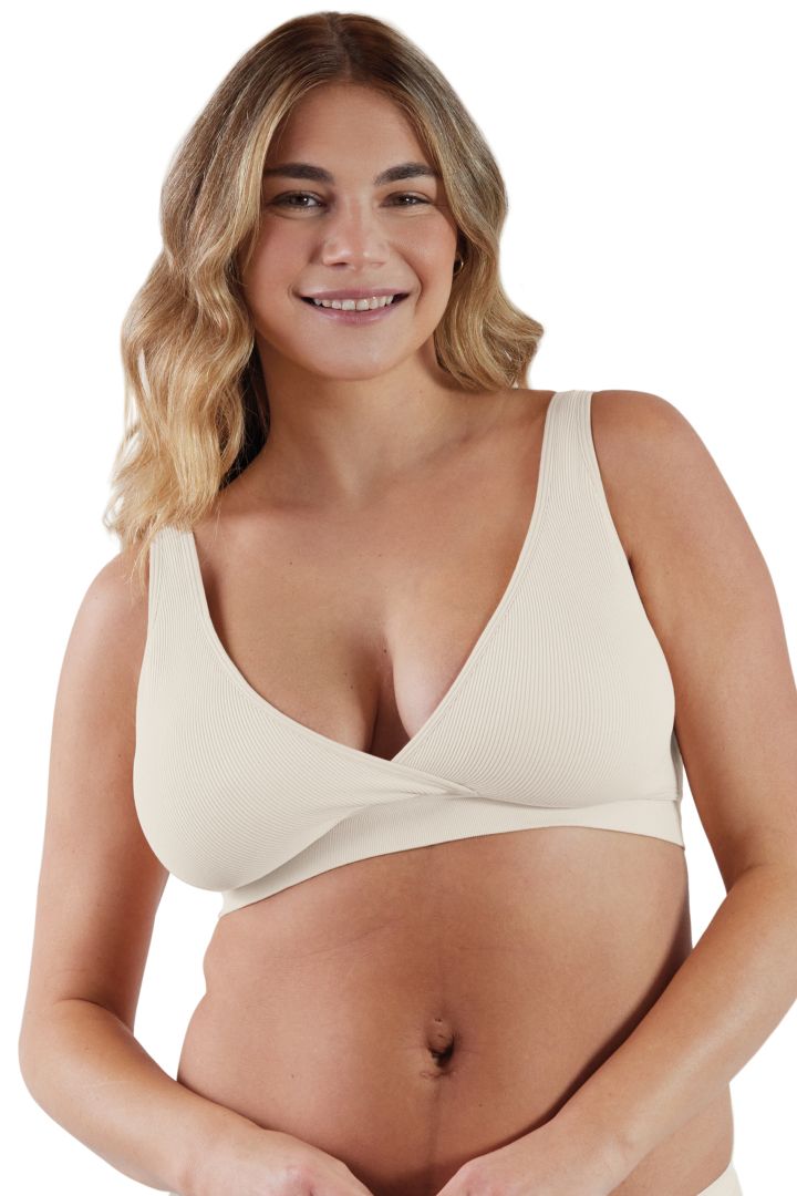Eco Schlaf Still BH mit Rippstruktur elfenbein
