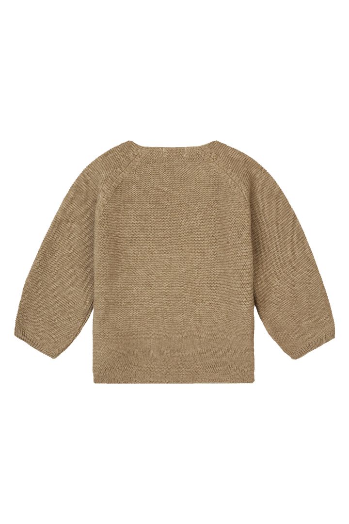 Organic Baby Wickel-Pullover khaki light