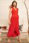 Vorschau: Midi Umstands- und Still-Wickelkleid in rot