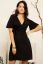 Preview: Maternity and Nursing Dress in Wrap Look black