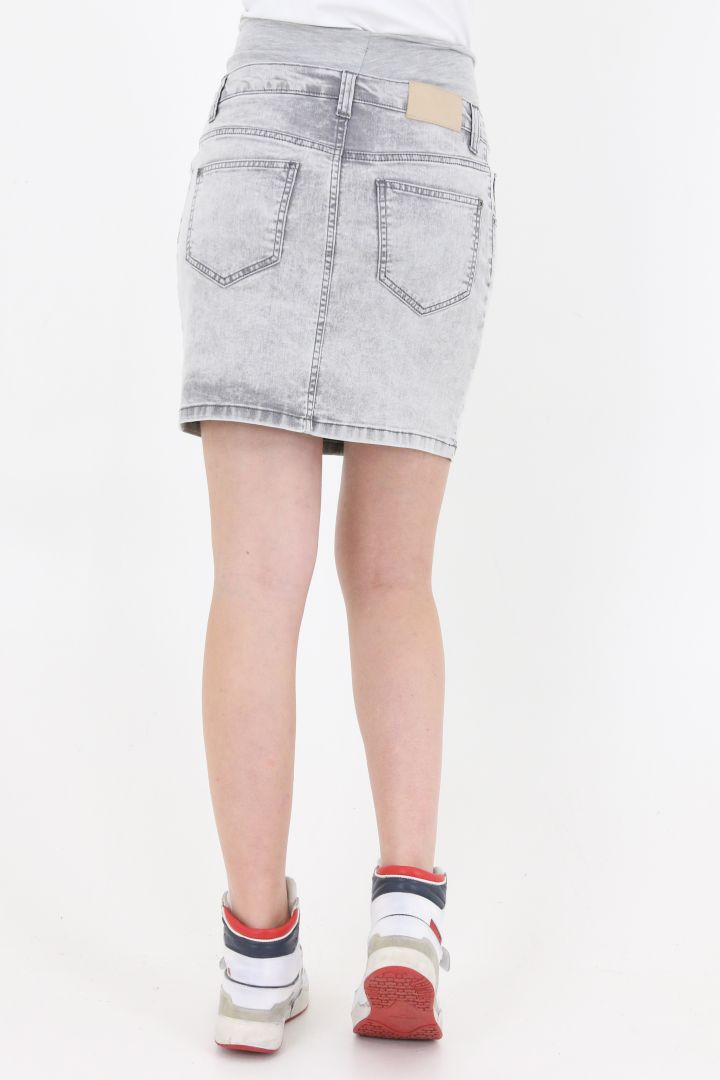Umstands-Jeansrock grau
