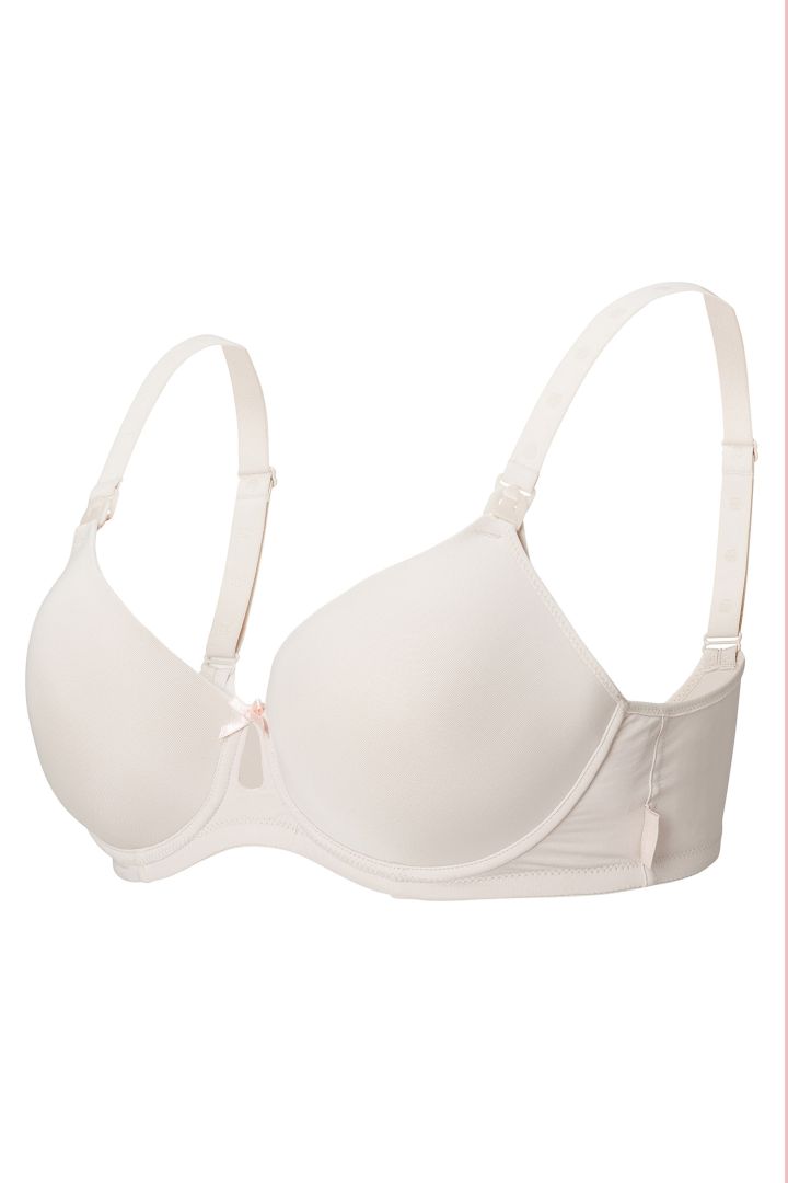 Keyhole Nursing Bra with Form Cups light almond