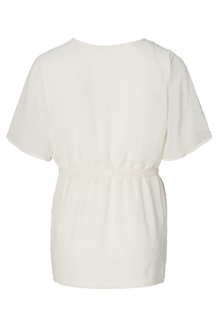 Maternity Blouse with Cap Sleeves
