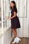 Preview: Spotted Maternity and Nursing Dress Short Sleeves navy/red