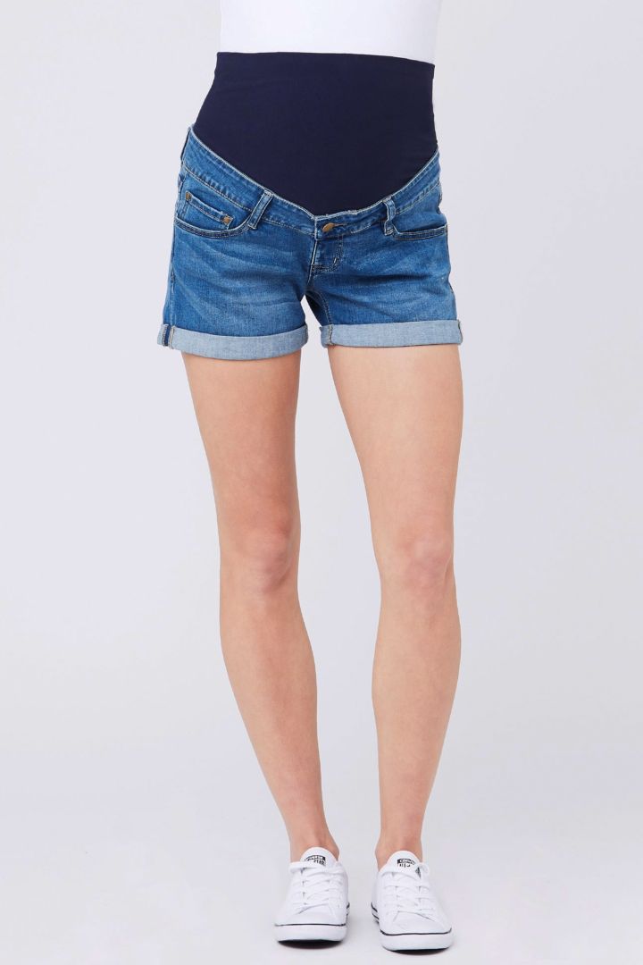 Denim Umstandsshorts