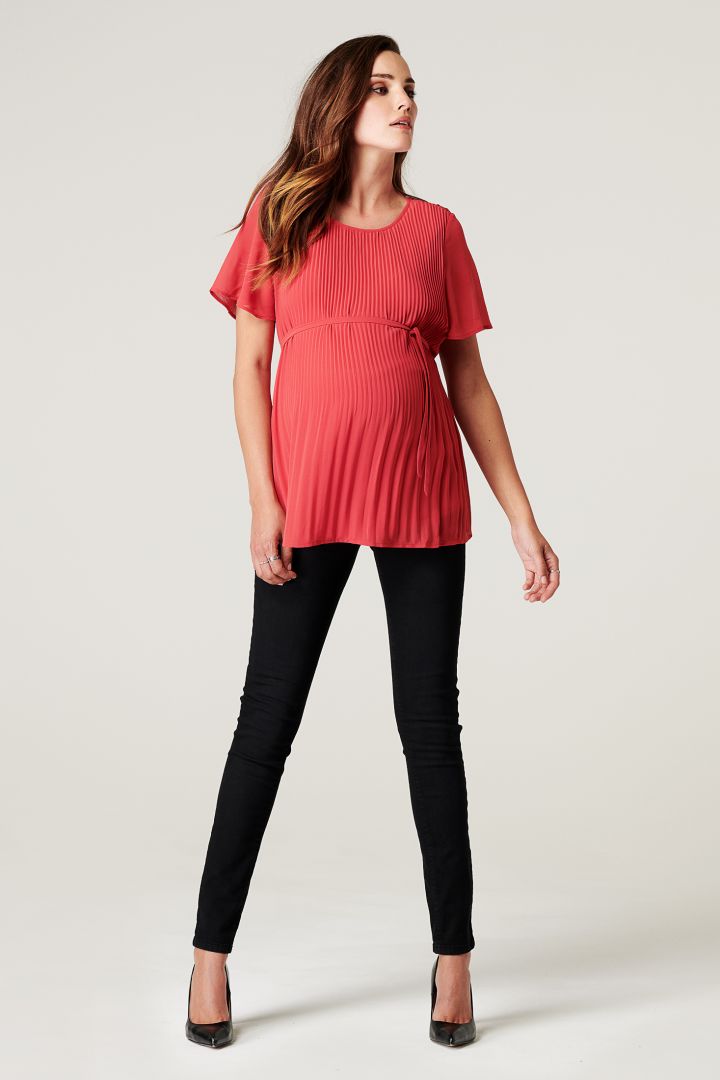 Eco Umstandsbluse mit Plissees
