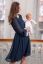 Preview: Chiffon Maternity Dress with Dots navy