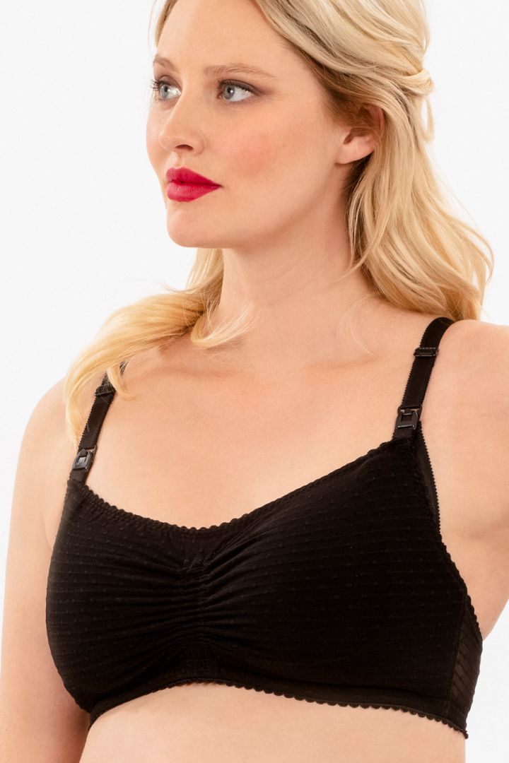 Flexibel anpassbarer Still BH mit Spitze schwarz