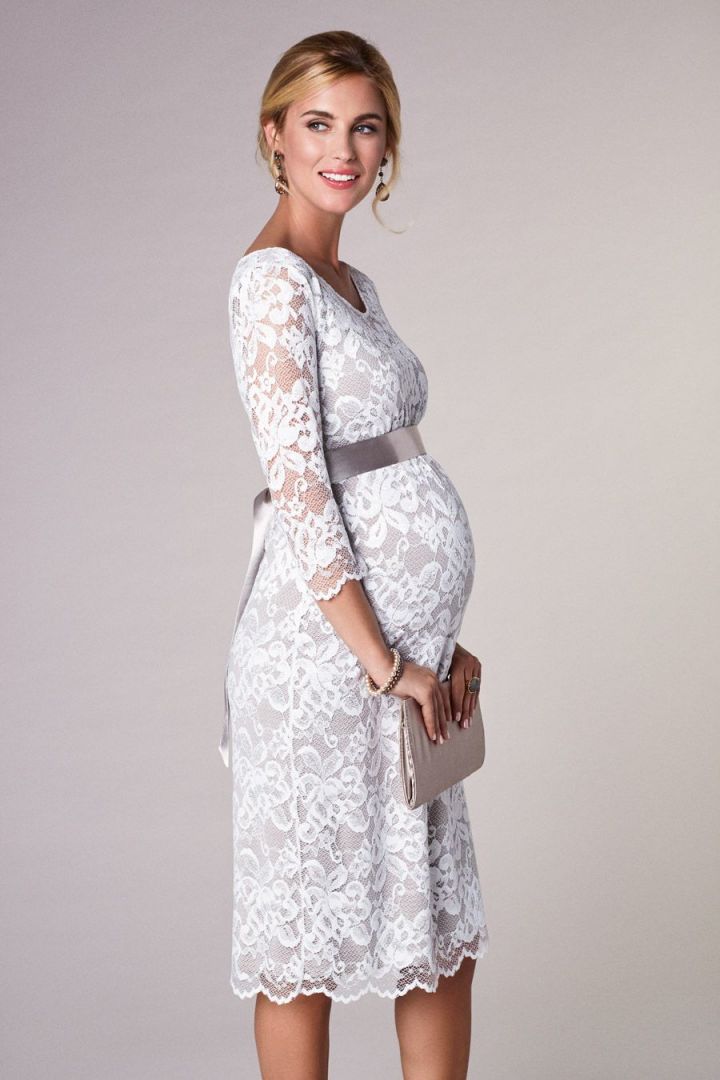 Lace Maternity Wedding Dress