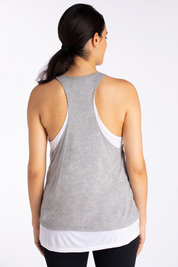 Layered Umstands- und Still-Sporttop