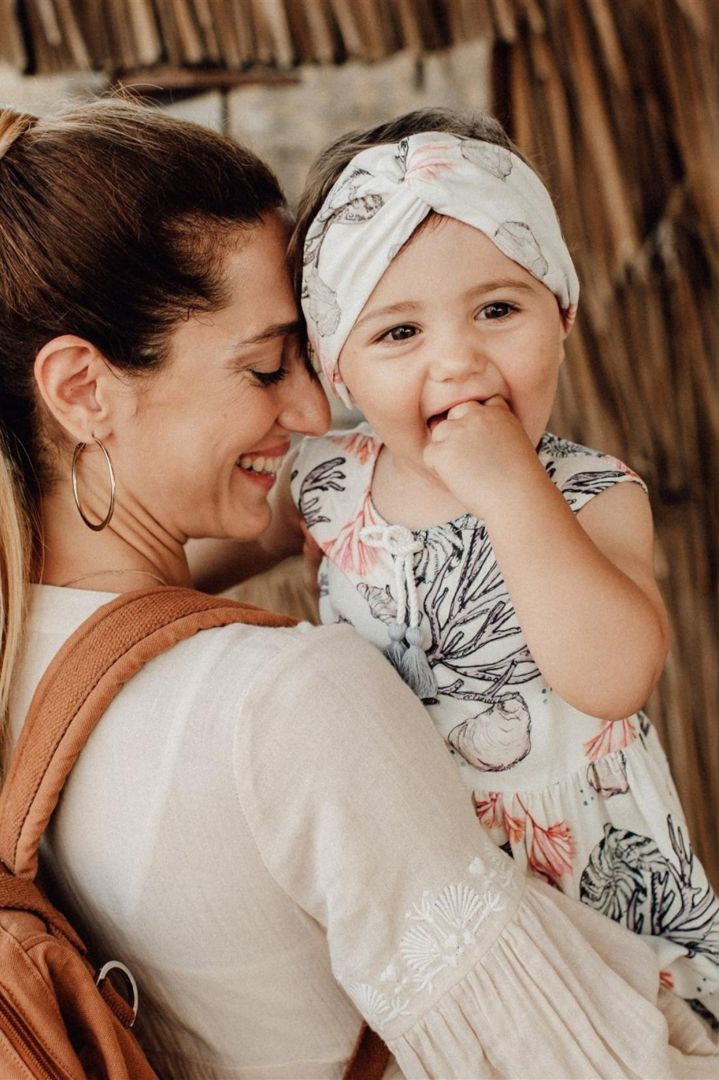 Mini Me Kleid mit Korallen Print