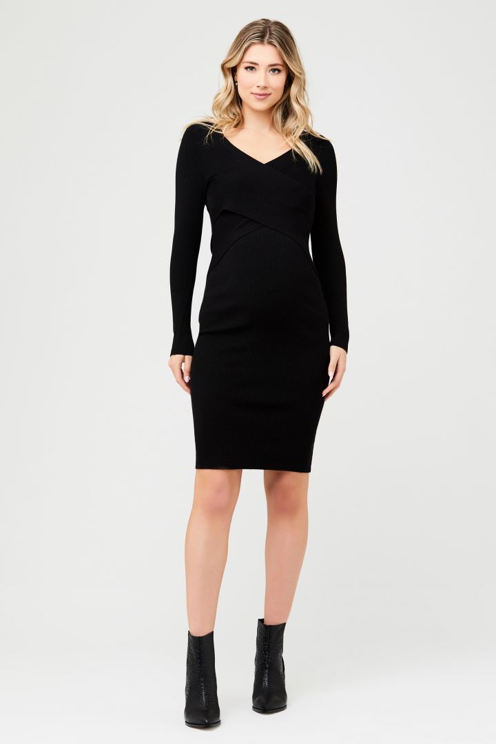 Rippstrick Umstands- und Stillkleid