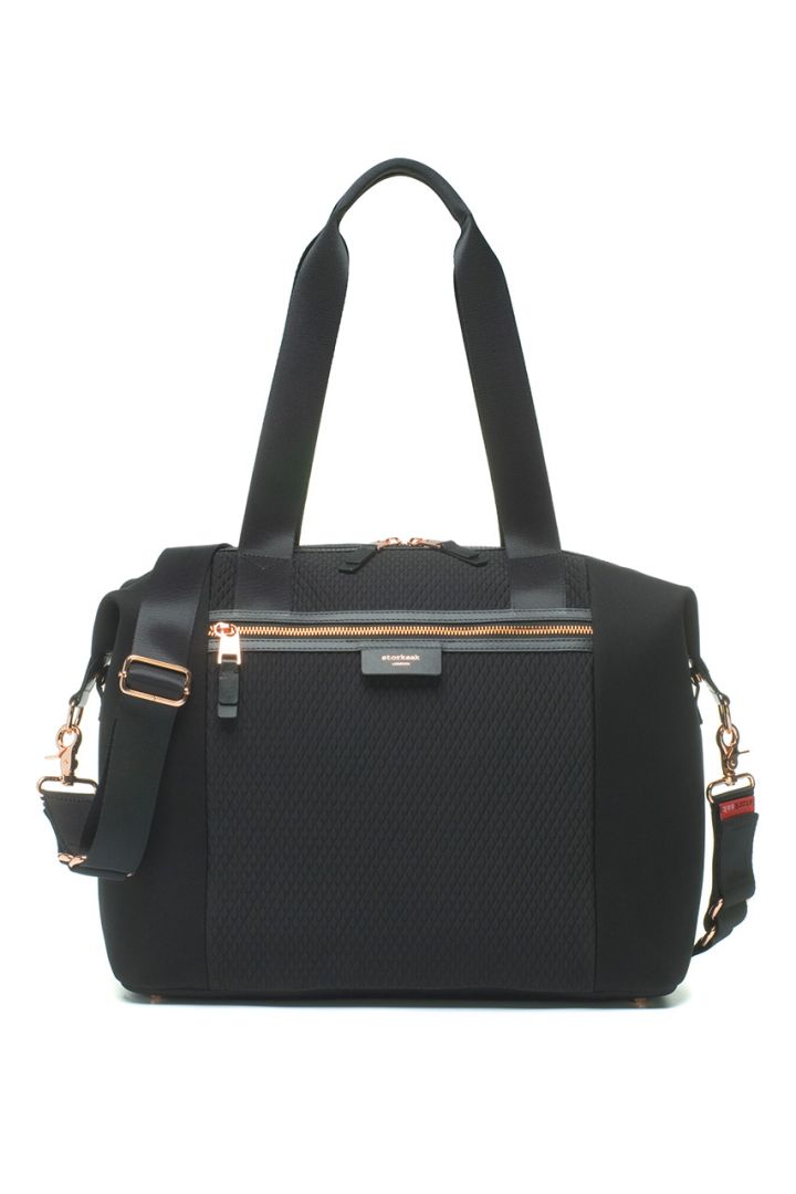 Stevie Luxe Wickeltasche schwarz Storksak