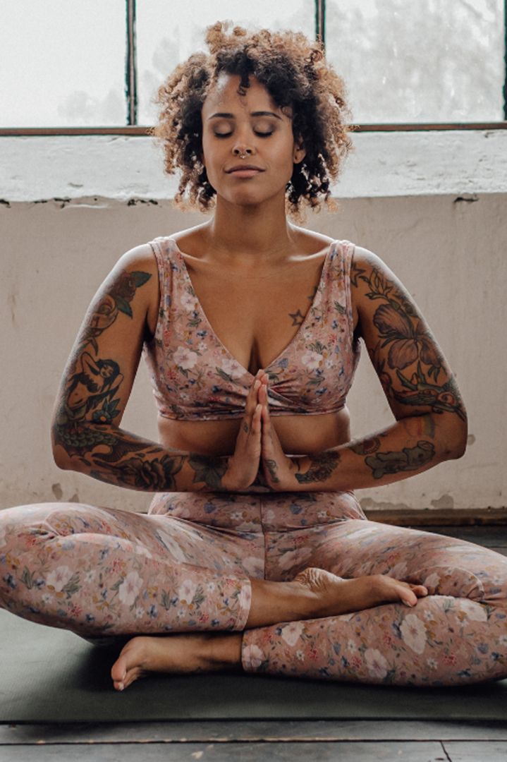 Organic Sport Still BH mit Blumenprint