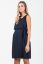Vorschau: Crepe Umstands- und Stillkleid mit Plissees navy