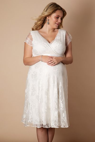 Plus Size Umstandsbrautkleid