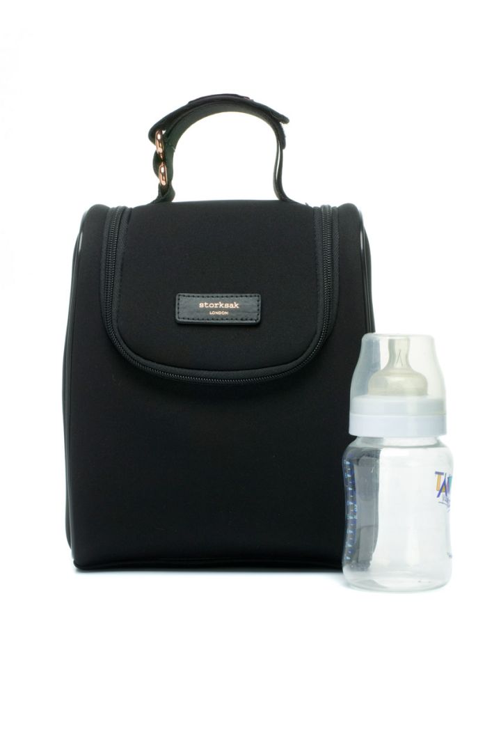Stevie Luxe Wickeltasche schwarz Storksak