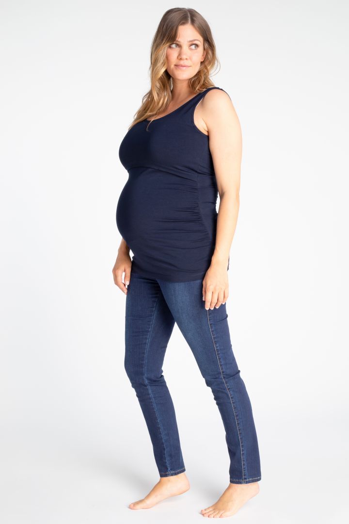 Doppelpack Organic Umstands- und Stilltops navy/weiß