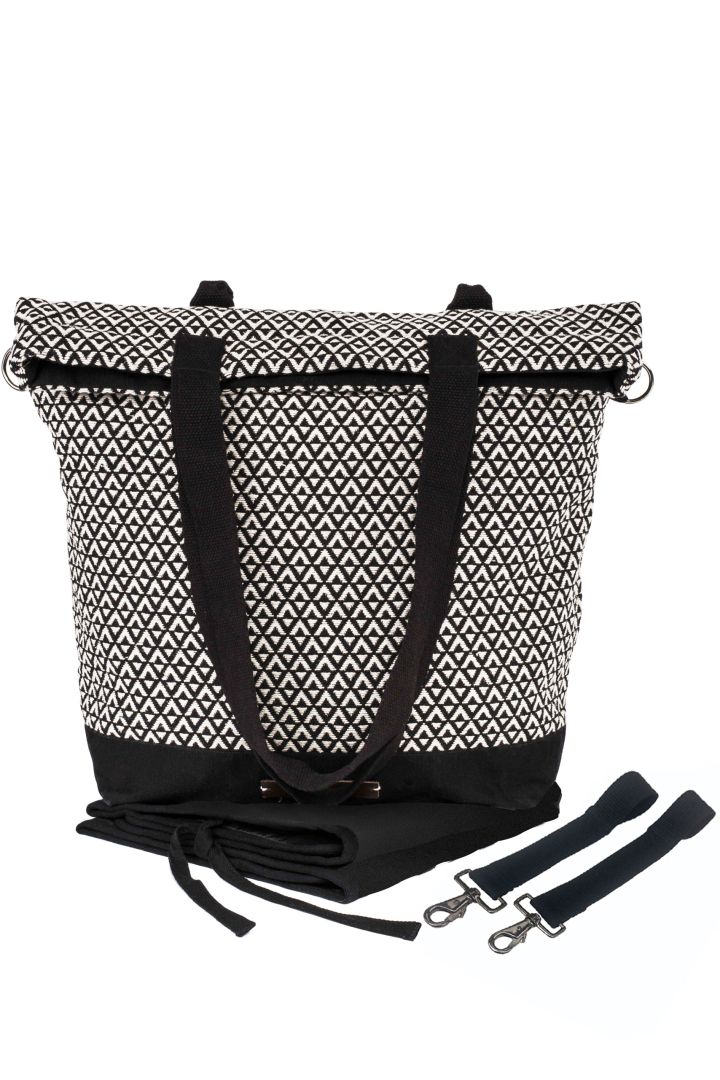 2 in 1 Wickeltasche und Rucksack Road Trip