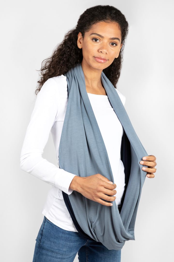 Eco Viskose 2-in-1 Loop Stillschal zum Wenden