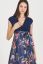 Vorschau: Maxi Umstands- und Stillkleid mit Satinrock navy