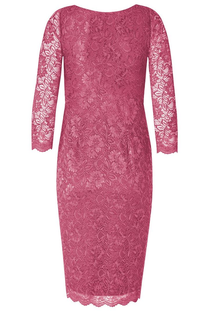 Umstandskleid aus Spitze altrosa