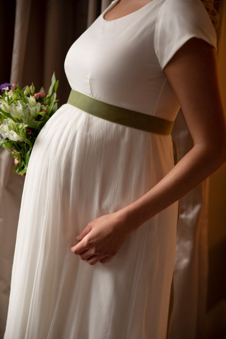 Velvet Ribbon Sash (Sage Green)