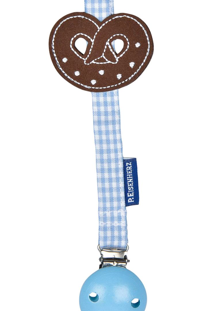 Traditional pretzel dummy strap, light blue