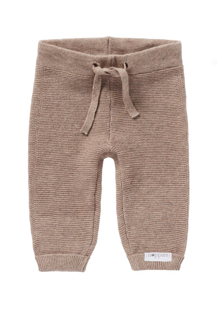Organic Baby-Strickhose taupe