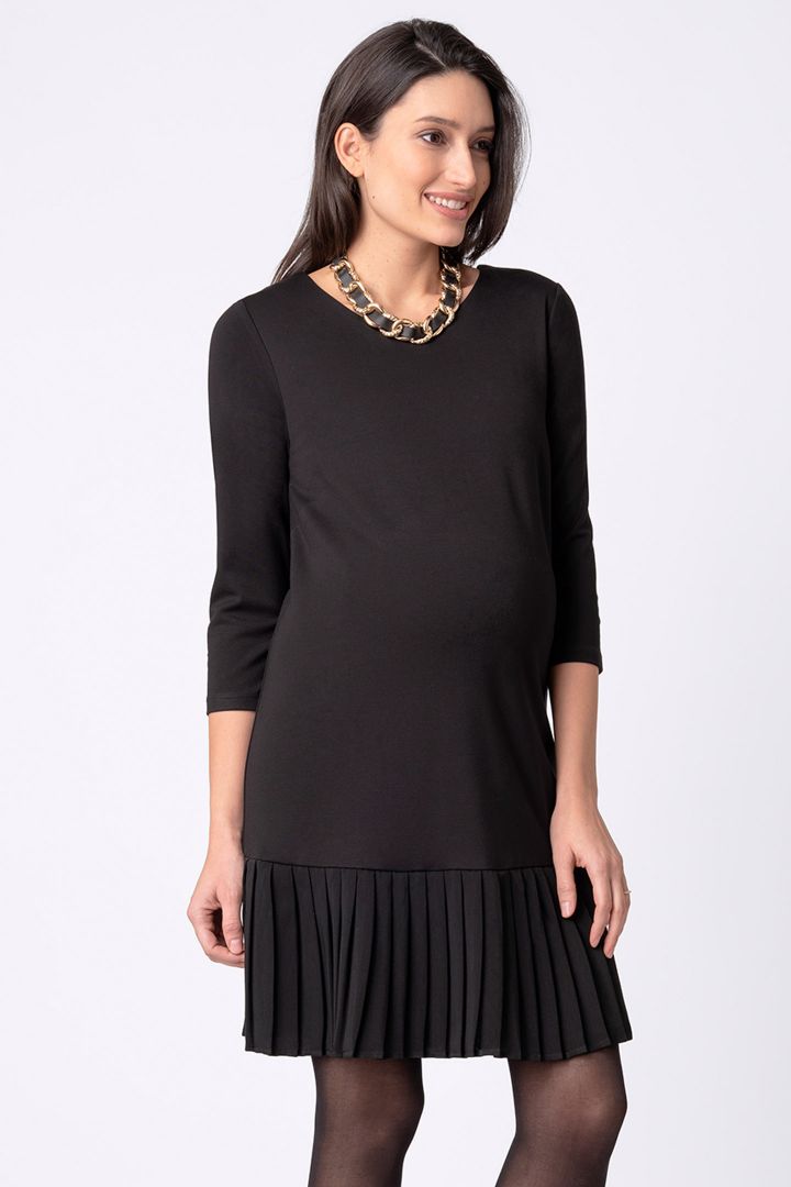 Umstandskleid mit Plisseerock