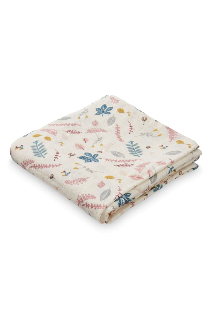 Geschenkebox Organic Puck- und Spucktuch und Rassel rose