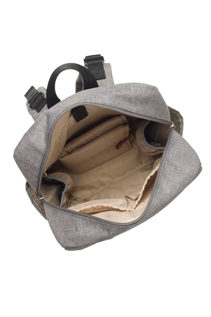 Wickelrucksack mit Laptop-Fach grau