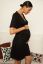 Preview: Maternity and Nursing Dress in Wrap Look black