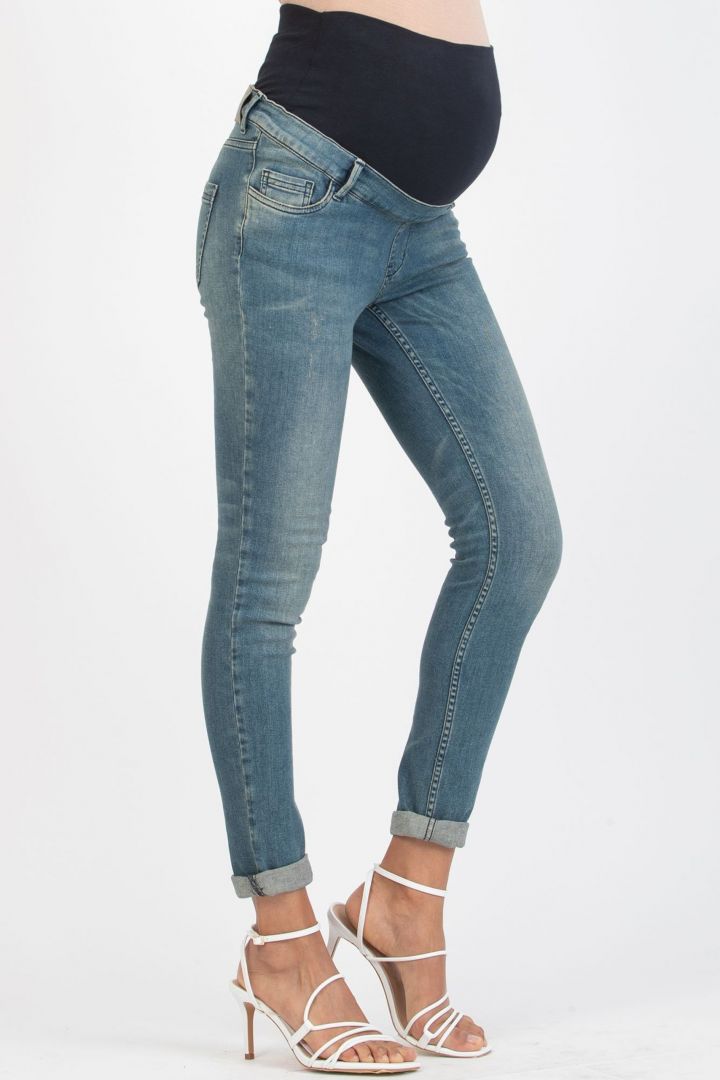 Skinny Umstandsjeans medium wash