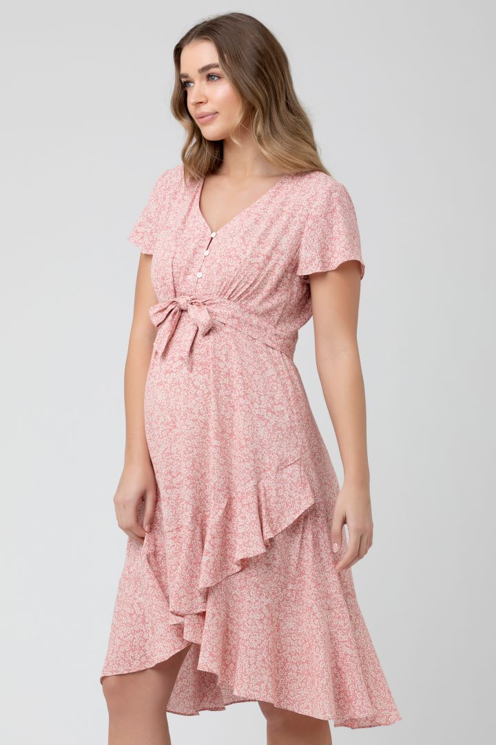 Umstands- und Stillkleid mit Volant