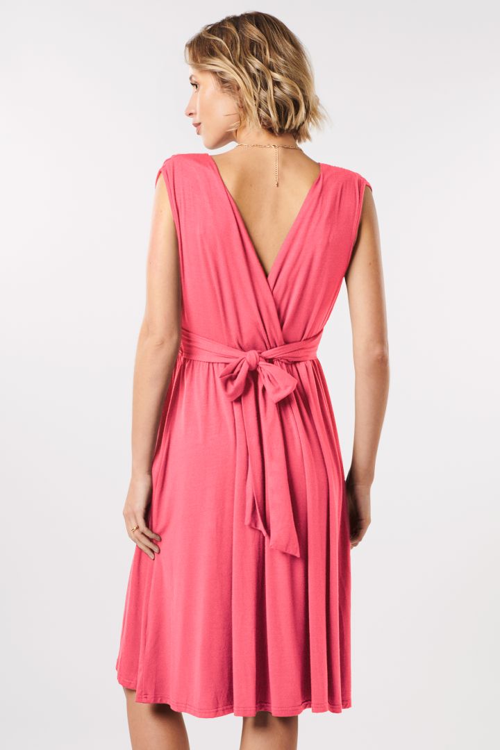 Umstands- und Stillkleid koralle