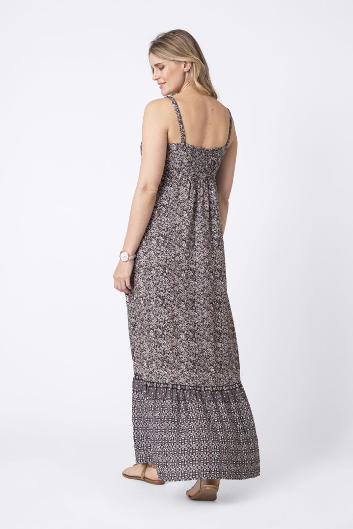 Printed Boho Maternity Dress