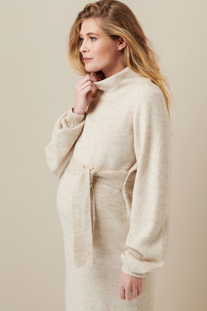 Eco Umstands-Strickkleid mit Tube Kragen